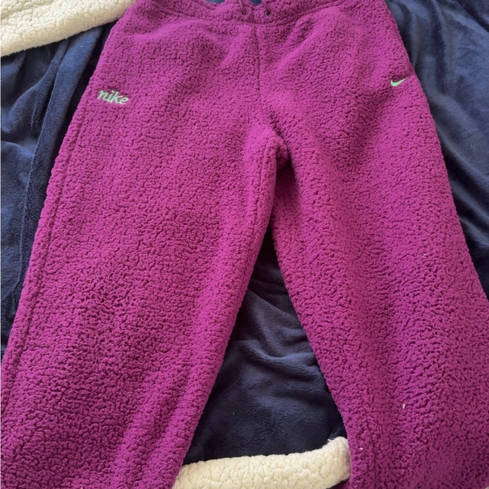 Nike Magenta Fleece Pants